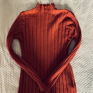 long sleeve burnt orange